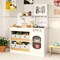 Plastic Kids Kitchen Playset with Cooking Accessories and Toy Cut table Veggies